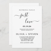 Modernes Minimalistisches Nichts Extravagant nur L Einladung (Vorne/Hinten)