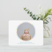 Modernes Minimalistisches Niedliches Blume Baby Bo Ankündigung (Stehend Vorderseite)