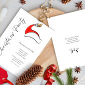 Modernes Minimalistisches Niedliches Weihnachtsfes Einladung