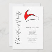 Modernes Minimalistisches Niedliches Weihnachtsfes Einladung (Vorderseite)