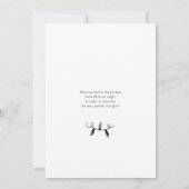 Modernes Minimalistisches Niedliches Weihnachtsfes Einladung (Rückseite)