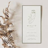 Modernes Minimalistisches Olive Lash & Brow Servic