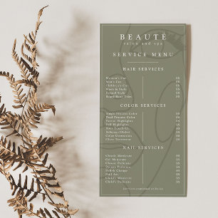 Modernes Minimalistisches Olive Salon/Wellness-Cen