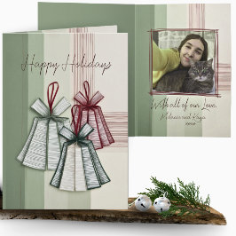 Modernes Minimalistisches Origami Weihnachtsbrötlc Karte