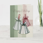 Modernes Minimalistisches Origami Weihnachtsbrötlc Karte (Vorderseite)