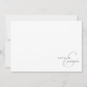 Modernes Minimalistisches Paar Mitteilungskarte (Vorderseite)
