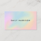 Modernes Minimalistisches Pastel Ombre Visitenkarte (Vorderseite)