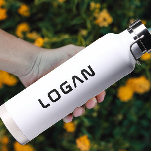 Modernes Minimalistisches Personalisiert Trinkflasche