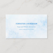 Modernes Minimalistisches Personalisiertes Blaues Visitenkarte (Vorderseite)