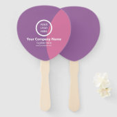 Modernes, Minimalistisches Personalisiertes Gesche Fächer (Vorne und Hinten)