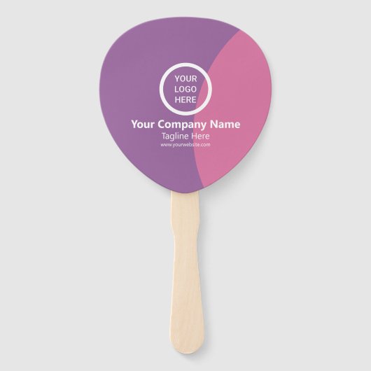 Modernes, Minimalistisches Personalisiertes Gesche Fächer (Vorderseite)