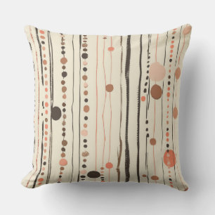 Modernes Minimalistisches Polka Line Cushion - 16" Kissen