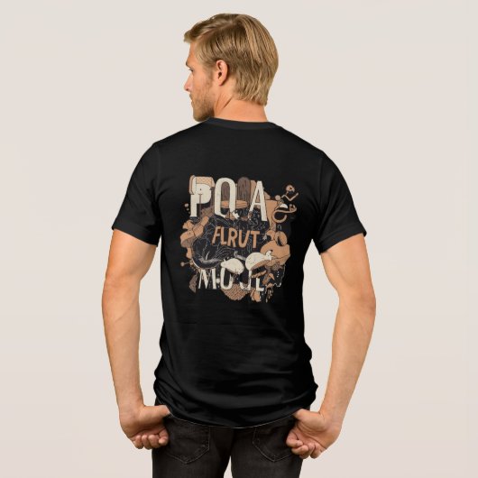 Modernes Minimalistisches Premium-T-Shirt Tri-Blend Shirt (Rückseite voll)