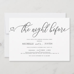 Modernes Minimalistisches Probe-Dinner Invita Einladung