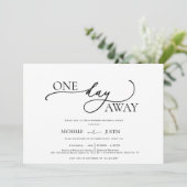 Modernes Minimalistisches Probe-Dinner Invita Einladung (Stehend Vorderseite)