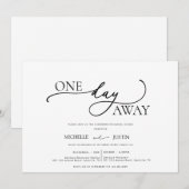 Modernes Minimalistisches Probe-Dinner Invita Einladung (Vorne/Hinten)