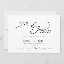 Modernes Minimalistisches Probe-Dinner Invita Einladung