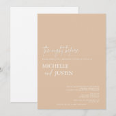 Modernes Minimalistisches Probe-Dinner Invita Einladung (Vorne/Hinten)