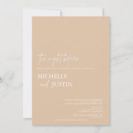 Modernes Minimalistisches Probe-Dinner Invita Einladung