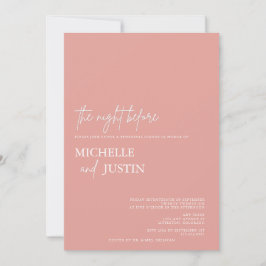 Modernes Minimalistisches Probe-Dinner Invita Einladung