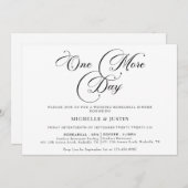 Modernes Minimalistisches Probe-Dinner Invita Einladung (Vorne/Hinten)