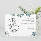 Modernes Minimalistisches Probe-Dinner Invita Einladung (Stehend Vorderseite)