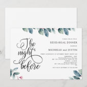 Modernes Minimalistisches Probe-Dinner Invita Einladung (Vorne/Hinten)