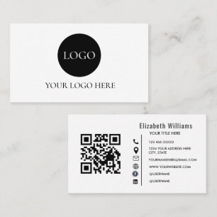 Modernes minimalistisches professionelles Logo Sch Visitenkarte
