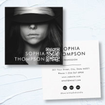 Modernes Minimalistisches QR-Code Berufliches Foto