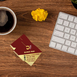 Modernes Minimalistisches QR Code Business Logo Go Quadratische Visitenkarte