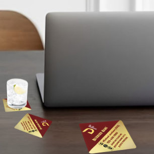 Modernes Minimalistisches QR Code Business Logo Go Rechteckiger Pappuntersetzer