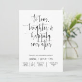 Modernes Minimalistisches QR Code Foto Einladung (Stehend Vorderseite)