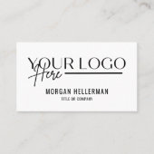 Modernes Minimalistisches QR-Logo mit Beruflichem Visitenkarte (Vorderseite)