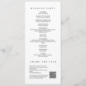 Modernes, Minimalistisches QR-Monogramm Programm (Rückseite)