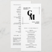 Modernes, Minimalistisches QR-Monogramm Programm (Vorne/Hinten)