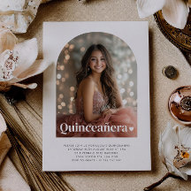 Modernes Minimalistisches Quinceañera Artes Foto