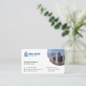 Modernes Minimalistisches Real Anwesen Foto Visitenkarte (Stehend Vorderseite)
