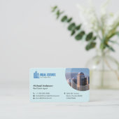 Modernes Minimalistisches Real Anwesen Foto Visitenkarte (Stehend Vorderseite)