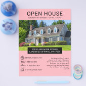Modernes Minimalistisches Real Anwesen Open House  Flyer (Einzeln)