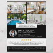 Modernes Minimalistisches Real Anwesen Open House  Flyer (Hinten)
