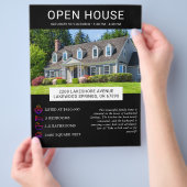 Modernes Minimalistisches Real Anwesen Open House  Flyer (Hand)