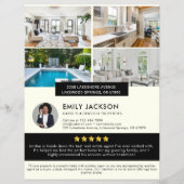 Modernes Minimalistisches Real Anwesen Open House  Flyer (Hinten)