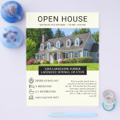 Modernes Minimalistisches Real Anwesen Open House  Flyer (Einzeln)