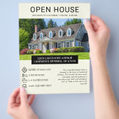 Modernes Minimalistisches Real Anwesen Open House  Flyer (Hand)