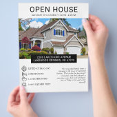 Modernes Minimalistisches Real Anwesen Open House  Flyer (Hand)