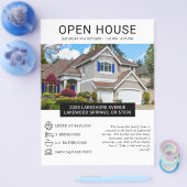 Modernes Minimalistisches Real Anwesen Open House  Flyer (Einzeln)