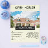 Modernes Minimalistisches Real Anwesen Open House Flyer (Einzeln)