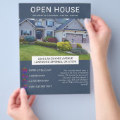 Modernes Minimalistisches Real Anwesen Open House  Flyer (Hand)