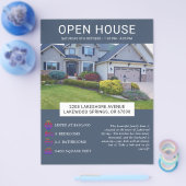 Modernes Minimalistisches Real Anwesen Open House  Flyer (Einzeln)