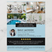 Modernes Minimalistisches Real Anwesen Open House  Flyer (Hinten)